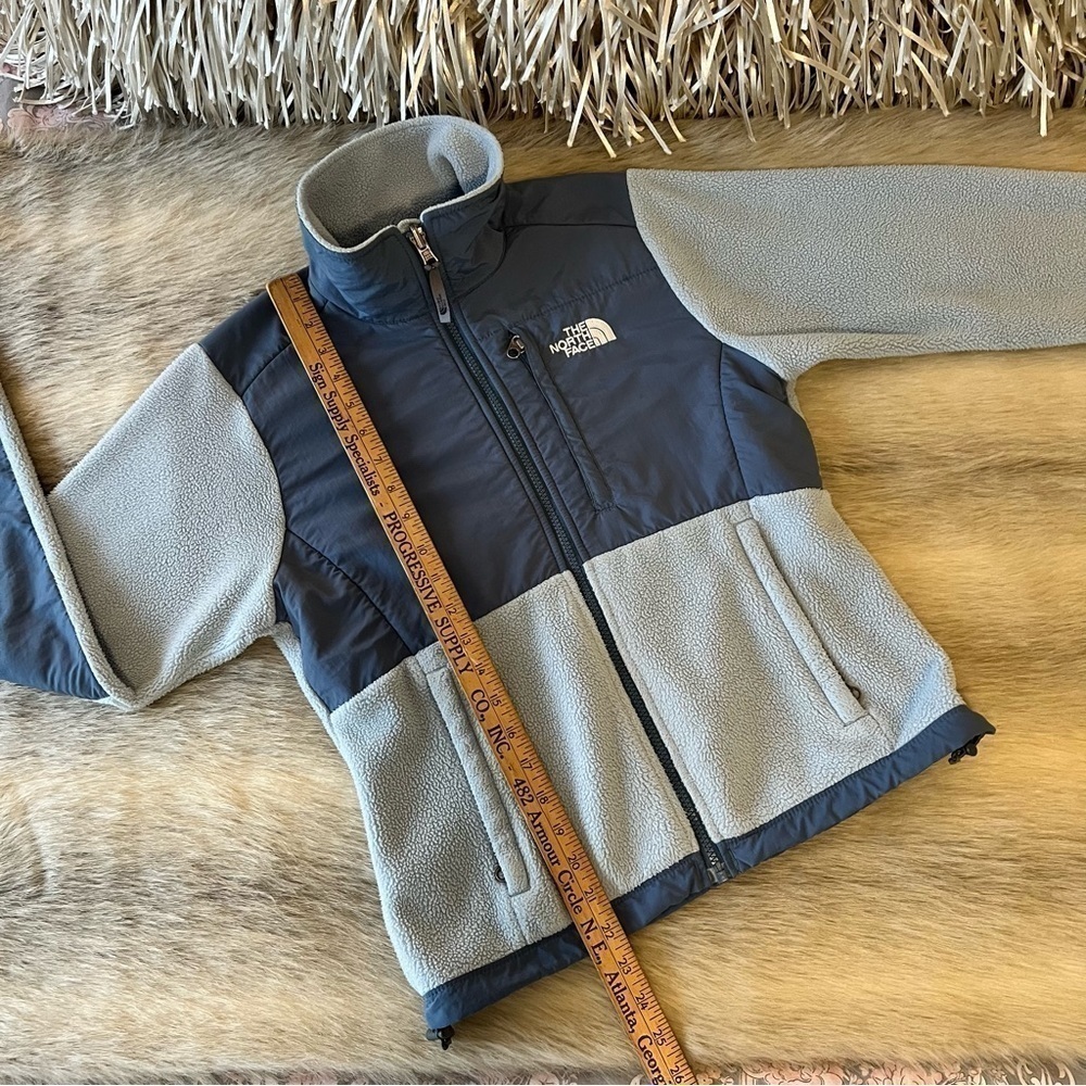 THE NORTH FACE Powder Blue Thick Fleece Jacket Long Sleeve Zip Up XS Polartech - Picture 9 of 15